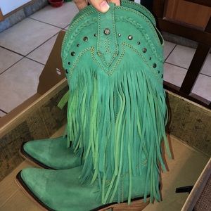 Turquoise western boot from Rivertrail Mercantile